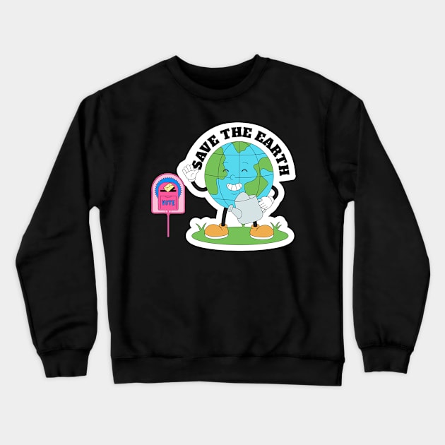 Save The Earth & Vote! Crewneck Sweatshirt by BideniGuess